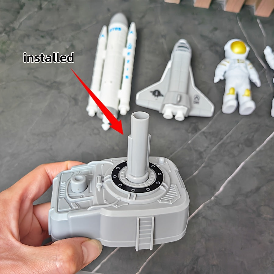 Grand Avion Passager Blanc Lanceur de Fus¨¦e Spatial Mod¨¨le d'Astronaute Navette Spatiale Figurine Jouet pour Gar?ons Collection de Mod¨¨les Cadeau d'Anniversaire Halloween No?l