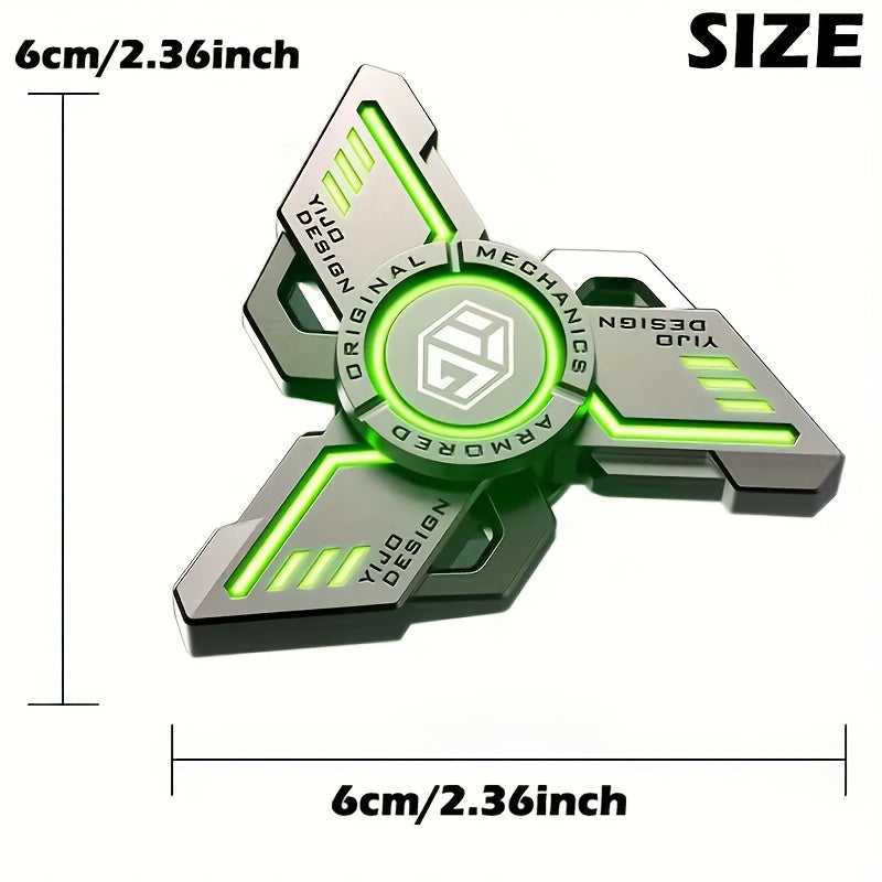 Fidget Spinner en alliage d'aluminium silencieux, roulement R188, non rechargeable - Cadeau de No?l id¨¦al