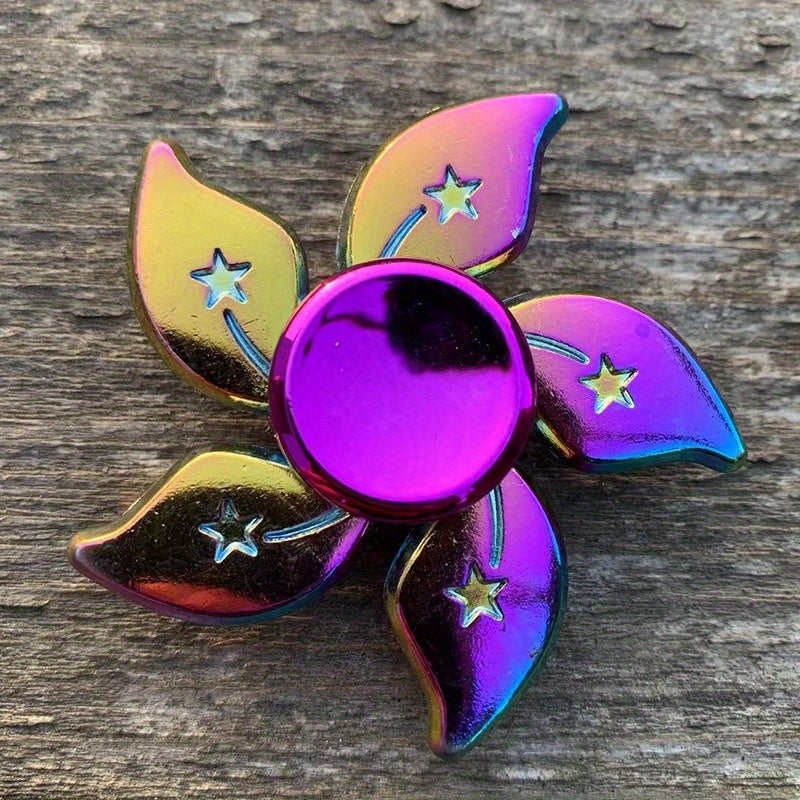 Vibrant Metal Fidget Spinner - Gyroscope en alliage color¨¦ avec des motifs complexes, id¨¦al pour soulager le stress et les cadeaux de f¨ºte, jouet de fidget de f¨ºte | Vibrant Fidget Spinner | Jouet de fidget durable, cadeaux de fidget spinner