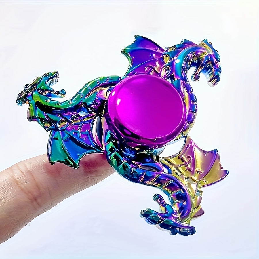Hand Spinner Dragon Ciel Color¨¦ en M¨¦tal - Jouet pour Adultes, Gadget Durable et Silencieux pour la Concentration