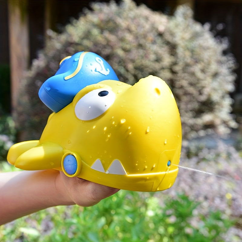 Canon ¨¤ eau mignon en forme de requin, pistolet ¨¤ eau manuel, port¨¦e ultra-longue, jouets d'eau pour piscine et plage estivale, jouets pour f¨ºtes et c¨¦l¨¦brations