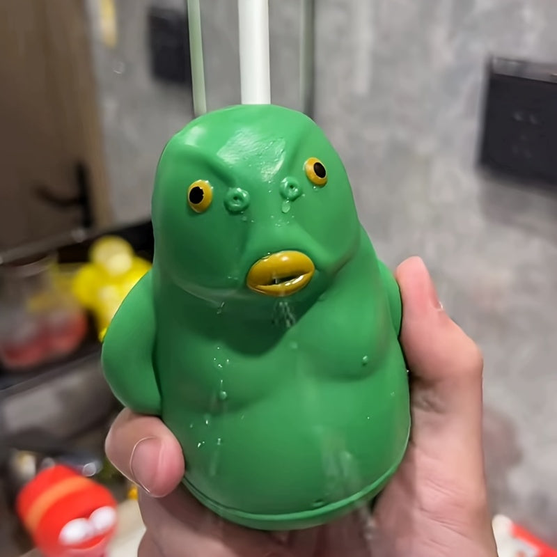 Jouet Pistolet ¨¤ Eau Poisson Vert Mignon - Amusement et D¨¦tente pour Jeux d'¨¦t¨¦ en Plein Air, Aventures de Plage et Farces, avec Conception Pressable et Fonction Pulv¨¦risation d'Eau, Design Cartoon | Prise Facile