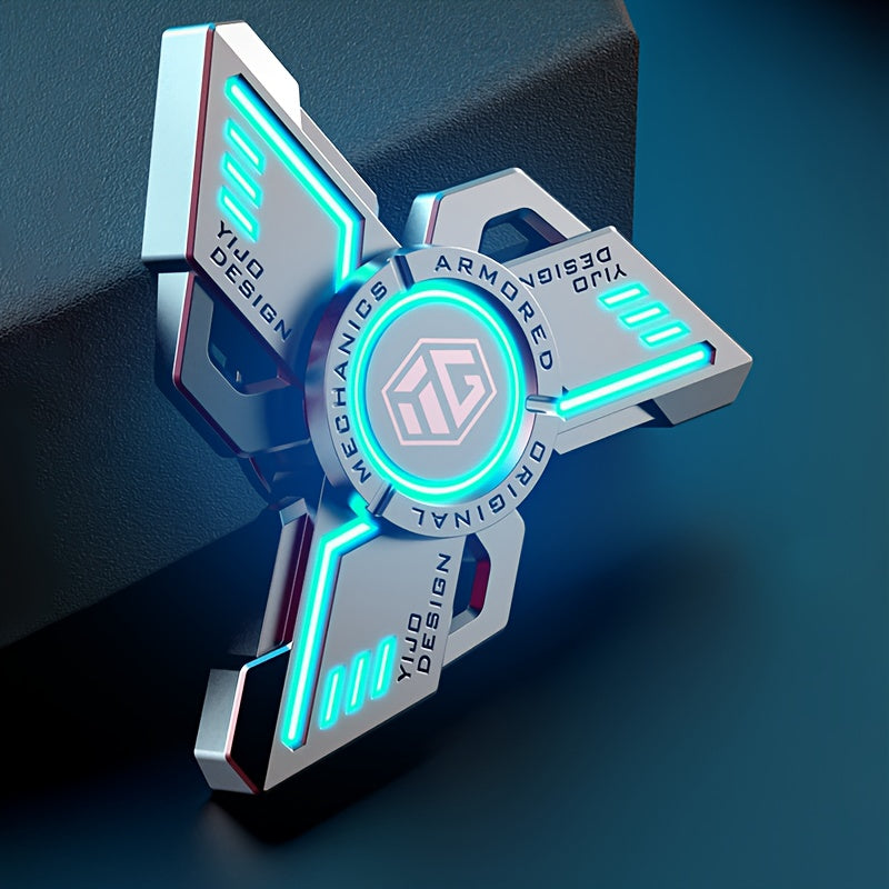 Fidget Spinner en alliage d'aluminium silencieux, roulement R188, non rechargeable - Cadeau de No?l id¨¦al