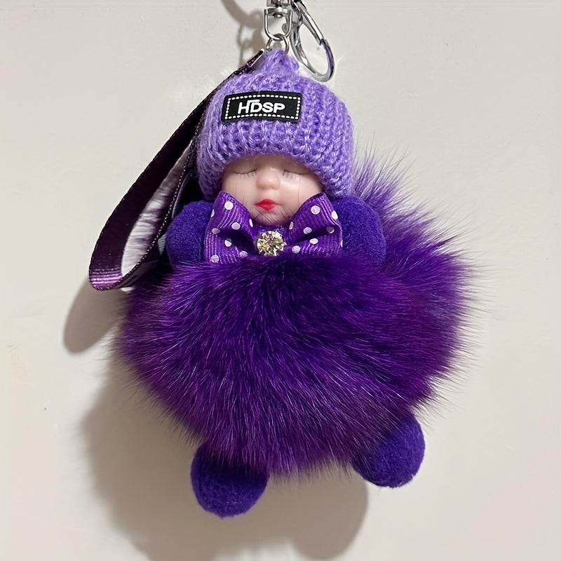 Adorable peluche, peut d¨¦corer votre voiture, coiffeuse, sac d'¨¦cole, sac ¨¤ main, cartable. C'est un magnifique porte-cl¨¦s, offert ¨¤ des amis comme cadeau pour la Saint-Valentin, No?l, Paques