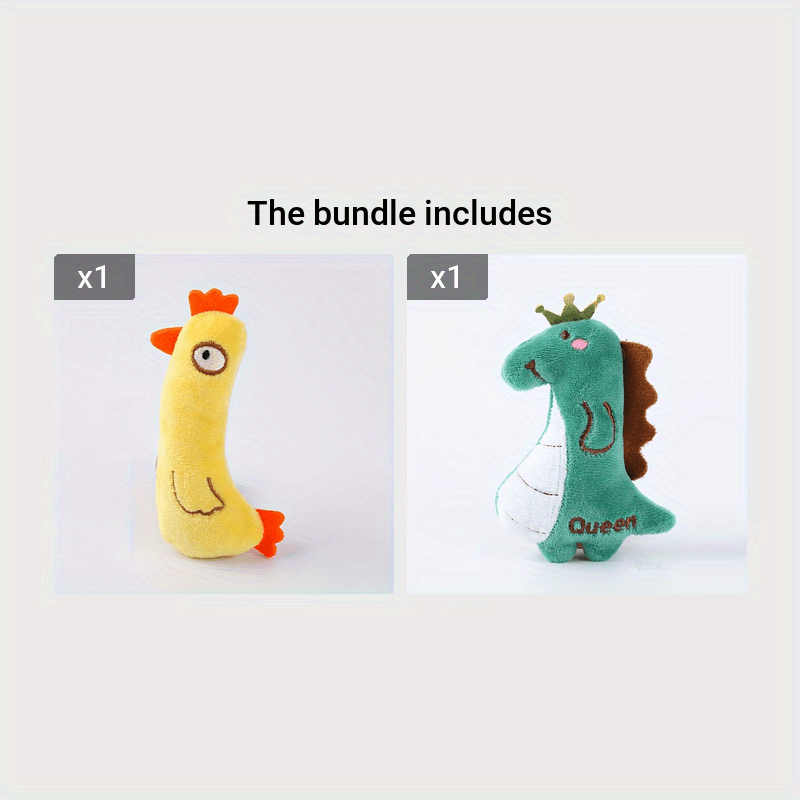 Jouet interactif pour chat ¨C Forme animale en peluche pour chatons et chats joueurs.