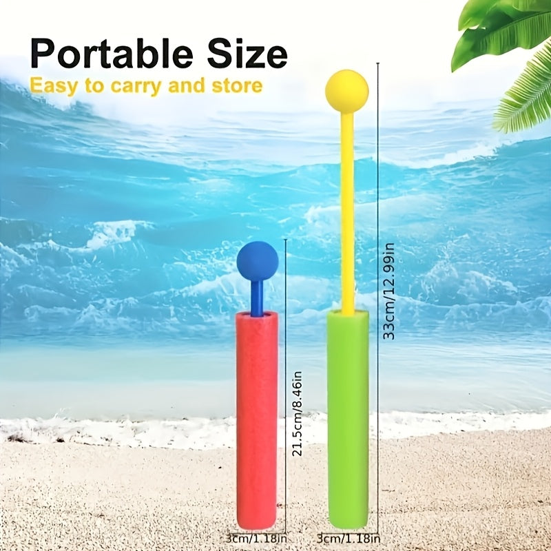 1\u002F1pc Pistolet ¨¤ eau d'¨¦t¨¦ al¨¦atoire de quatre couleurs avec pulv¨¦risateur perle en EVA - tirable, couleur m¨¦lang¨¦e, jouet sportif ext¨¦rieur adapt¨¦ pour jouer sur la plage