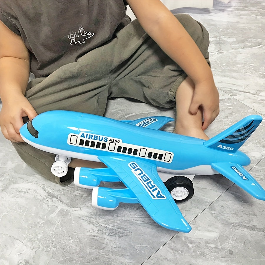 1pc Grand mod¨¨le d'avion jouet ¨¤ assembler pour enfants - R¨¦plique d'avion volant par inertie, auto-assemblage, cadeau id¨¦al pour No?l et le Nouvel An pour les gar?ons et les filles, construction en plastique durable, non ¨¦lectrique.