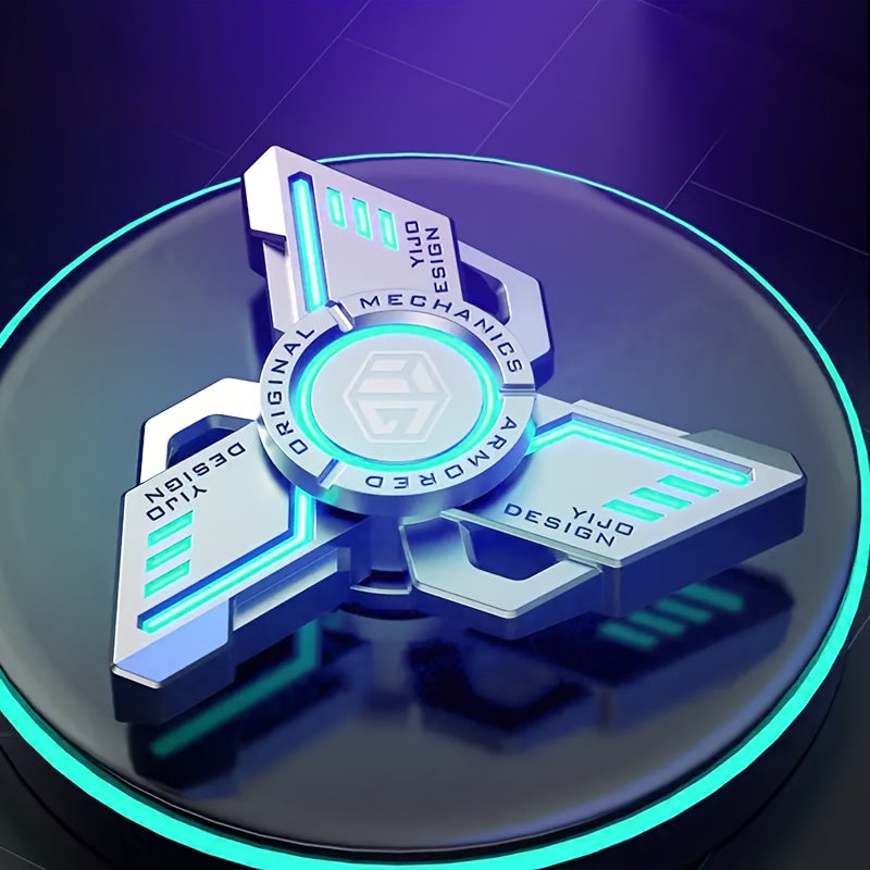 Fidget Spinner en alliage d'aluminium silencieux, roulement R188, non rechargeable - Cadeau de No?l id¨¦al