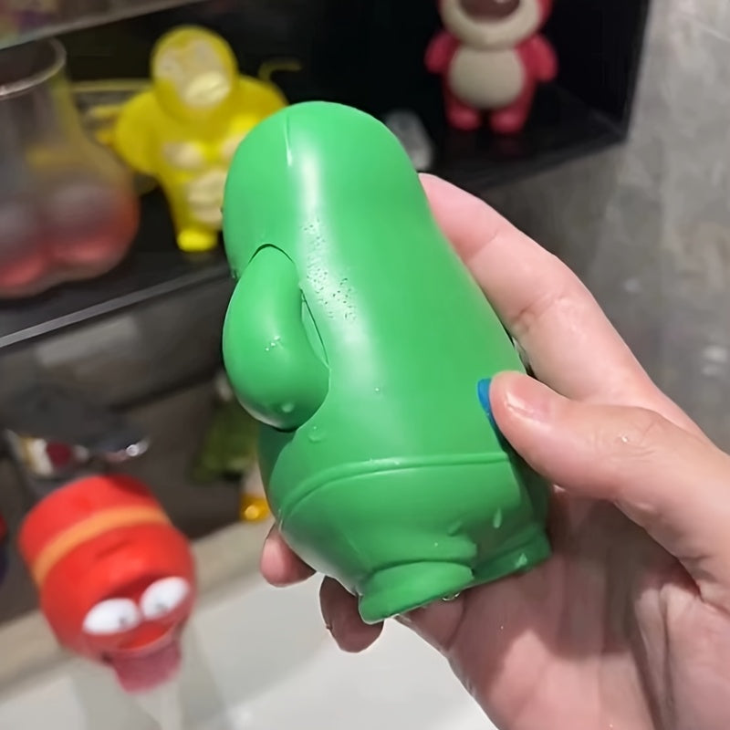 Jouet Pistolet ¨¤ Eau Poisson Vert Mignon - Amusement et D¨¦tente pour Jeux d'¨¦t¨¦ en Plein Air, Aventures de Plage et Farces, avec Conception Pressable et Fonction Pulv¨¦risation d'Eau, Design Cartoon | Prise Facile